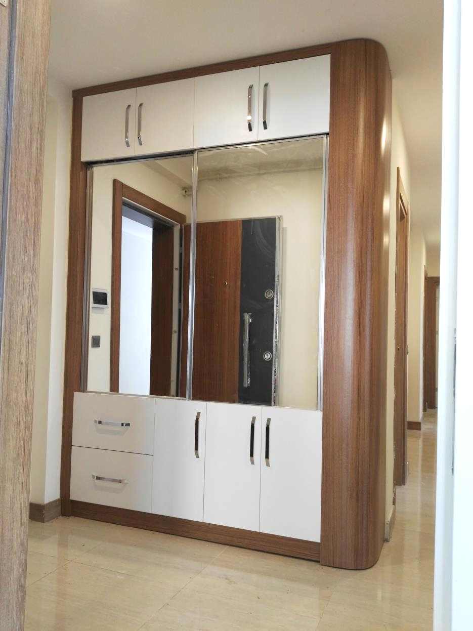 Oval Köşeli mdf Vestiyer